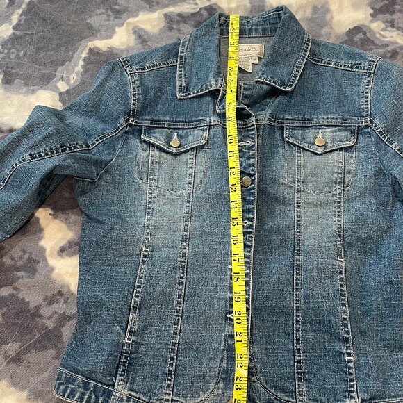 Live A Little Denim Jacket - size M EUC - Picture 3 of 7